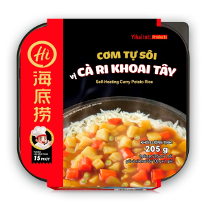 Chính hãng Haidilao - Cơm tự sôi vị cà ri khoai tây 205g - curry potato flavour - self heating instant rice meal Chính hãng Haidilao - Cơm tự sôi vị cà ri khoai tây 205g - curry potato flavour - self heating instant rice meal