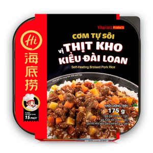 Chính hãng Haidilao - Cơm tự sôi vị thịt kho kiểu Đài Loan 175g - Taiwan braised meat flavour - self heating instant rice meal Chính hãng Haidilao - Cơm tự sôi vị thịt kho kiểu Đài Loan 175g - Taiwan braised meat flavour - self heating instant rice meal
