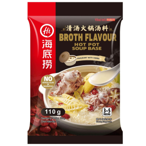 Chính hãng Haidilao -  Gia vị lẩu trường thọ 110g - Broth flavour hot pot soup base