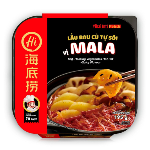 Chính hãng Haidilao - Lẩu rau củ tự sôi vị mala 195g - Mala flavour - Seft heating instant vegetable noodle hot pot Chính hãng Haidilao - Lẩu rau củ tự sôi vị mala 195g - Mala flavour - Seft heating instant vegetable noodle hot pot