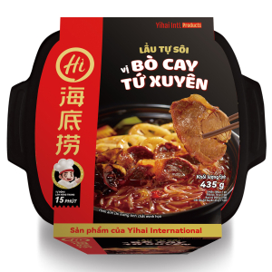 Chính hãng Haidilao - Lẩu tự sôi vị bò cay tứ xuyên 435g - Tu Xuyen spicy beef flavour - Seft heating instant noodle hot pot Chính hãng Haidilao - Lẩu tự sôi vị bò cay tứ xuyên 435g - Tu Xuyen spicy beef flavour - Seft heating instant noodle hot pot