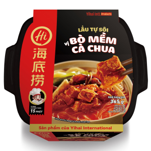 Chính hãng Haidilao - Lẩu tự sôi vị bò mềm cà chua 365g - Tomato and tender beef flavour - Seft heating instant noodle hot pot Chính hãng Haidilao - Lẩu tự sôi vị bò mềm cà chua 365g - Tomato and tender beef flavour - Seft heating instant noodle hot pot