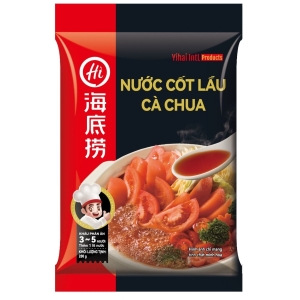 Chính hãng Haidilao - Nước cốt lẩu cà chua 200g -  Tomato flavour hot pot soup base