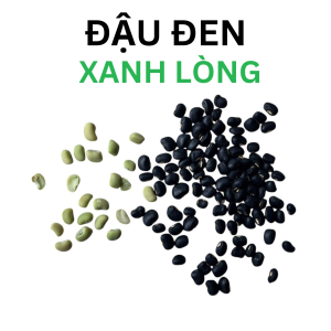 Đậu đen xanh lòng tự nhiên sản xuất thủ công 500g - Black Beans with Green Kernels